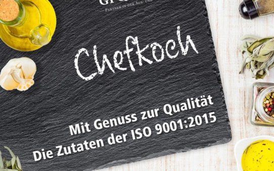 Neues Schulungskonzept: Die Zutaten der ISO 9001:2015 - Lernen Sie spielerisch die wichtigsten Grundzüge des Qualitätsmanagements kennen