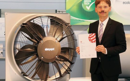 ebm-papst: Axialventilator erhält Red Dot Award