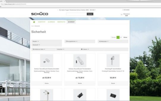 Neu im Schüco Online-Ersatzteilshop: Sicherheitsprodukte zum Nachrüsten