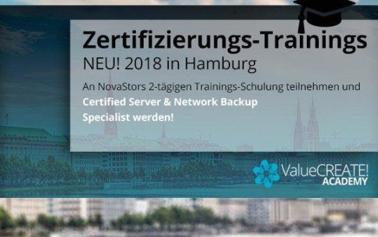 NovaStors ValueCREATE! Academy bildet IT-Händler zu Backup-Experten aus