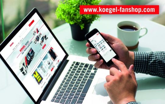 Neuer Kögel Fanshop - Werbemittel rund um die Uhr bestellen