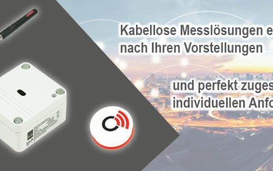 Kabellose Messlösungen individuell für Sie entwickelt