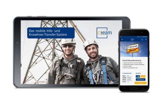 Auch unterwegs auf Montage immer up to date – mit der Cteam Read & Learn App