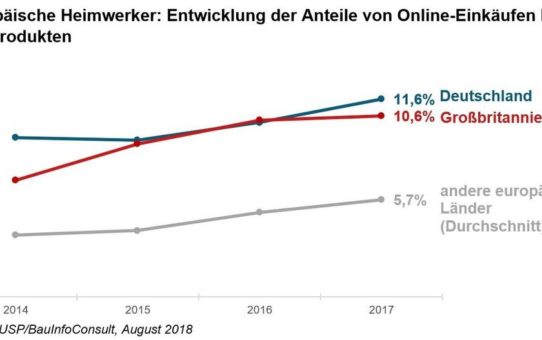 DIY-Online-Einkäufe: deutsche Verbraucher europaweit an der Spitze