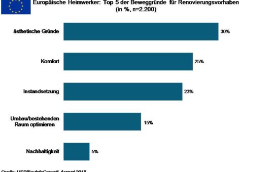 Europäische Heimwerker: die Top 5 Gründe für Renovierungsarbeiten