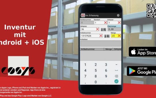 COSYS Inventur App für eine Inventur mit Smartphones