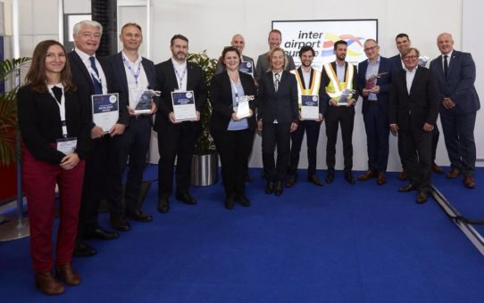 inter airport Europe 2019 heute in München eröffnet: Fünf Ausstellerfirmen erhalten Excellence Award