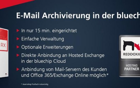 GoBD konforme E-Mail-Archivierung in nur 15 Minuten