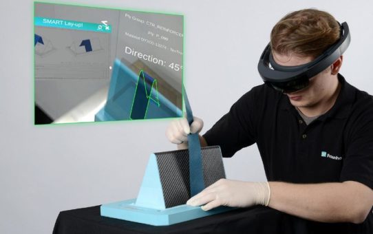 Augmented-Reality-System erleichtert die manuelle Herstellung von Produkten aus Faserverbundmaterialien