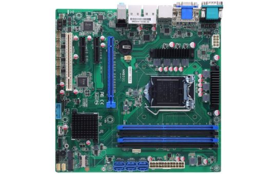 Industrial Micro-ATX-Motherboard mit Intel® Core™ i7/i5/i3 Pentium® und Celeron® Prozessoren, sowie hoher I/O-Konnektivität – MMB501