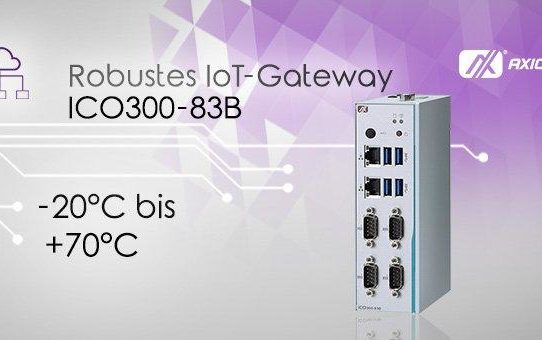 AXIOMTEKs kompaktes und robustes Industrial-IoT-Gateway