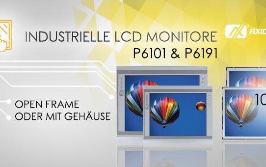 AXIOMTEKs Industrielle 10,4- und 19-Zoll-Touch-Monitore