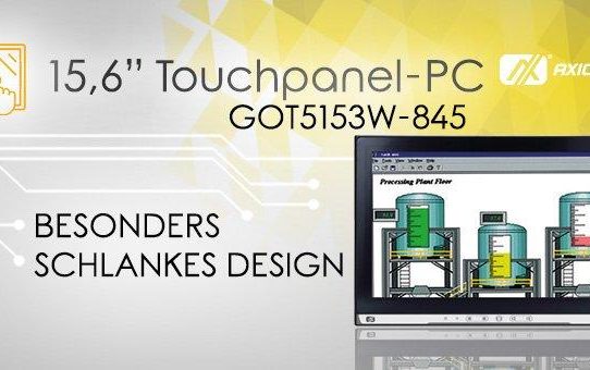 AXIOMTEKs lüfterloser 15,6-Zoll Touchpanel-PC