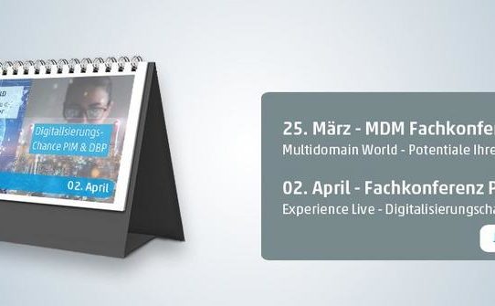 Nun Online mit attraktivem Konzept – Fachkonferenzen MDM und PIM & DBP finden digital statt