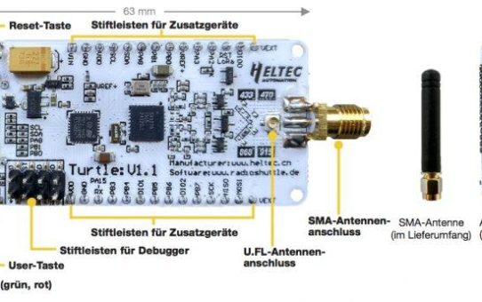 LoRa-Board mit Peer-to-Peer-Protokoll