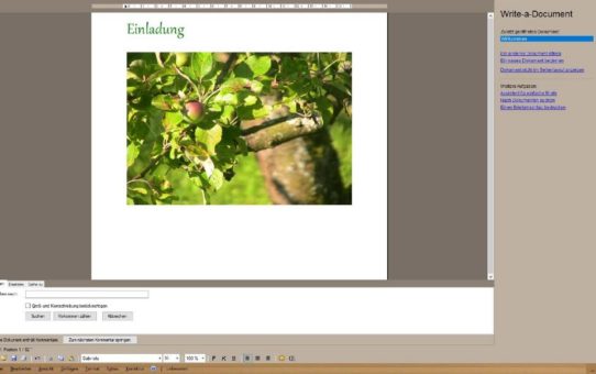 Schreibprogramm "Write-a-Document": Neue Version 5.6 erschienen