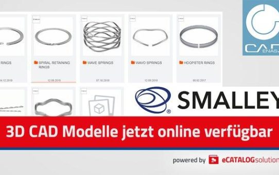 Smalley führt neue Produktreihe von Wellenfedern mit Online Produktkonfigurator powered by CADENAS ein