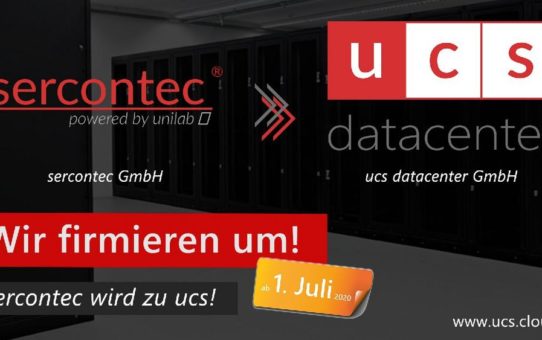 Der Mönchengladbacher IT-Dienstleister und Rechenzentrumsbetreiber sercontec GmbH heißt jetzt ucs datacenter GmbH