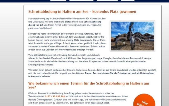 Wiederaufbereitung von Schrott mit der Schrottabholung.org – Schrottabholung Haltern am See