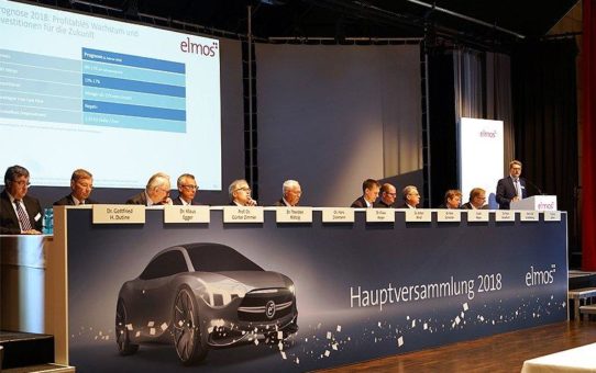 Elmos: Hauptversammlung stimmt Dividendenerhöhung auf 0,40 Euro/Aktie zu