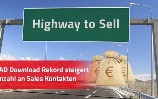 Downloadrekord: "Highway to Sell" für Komponentenhersteller mit über 56 Mio. CAD Downloads (= Sales Kontakte) im Monat Juni