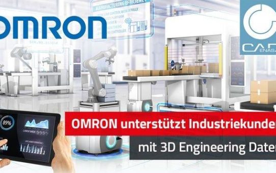 OMRON stellt 3D Engineering Daten für OEM- und Industriekunden in CADENAS Lösungen zur Verfügung