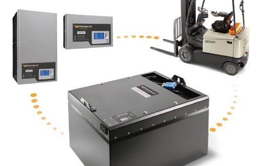 Laden statt wechseln: Crown präsentiert seine neue V-Force® Lithium-Ionen-Technologie