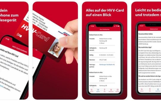 Hamburg ist vorn. Zum ersten Mal können die Fahrgäste der Hansestadt mit ihrem iPhone die HVV-Card per NFC auslesen.