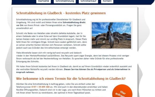 kostenlos Altmetall und Eisen entsorgen in Gladbeck