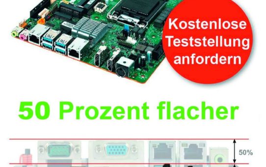 50 Prozent flacher als Standard Boards!