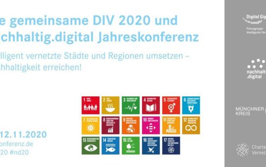 Die DIV 2020 und nachhaltig.digital Jahreskonferenz bringt Experten der Digitalisierung und Nachhaltigkeit zusammen