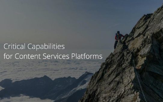 M-Files schneidet im Critical Capabilities Report for Content Services Platforms 2020 von Gartner hervorragend ab