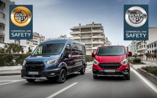 Ford Transit und Transit Custom mit Top-Ergebnissen bei erster Euro NCAP-Bewertung aktiver Sicherheitssysteme