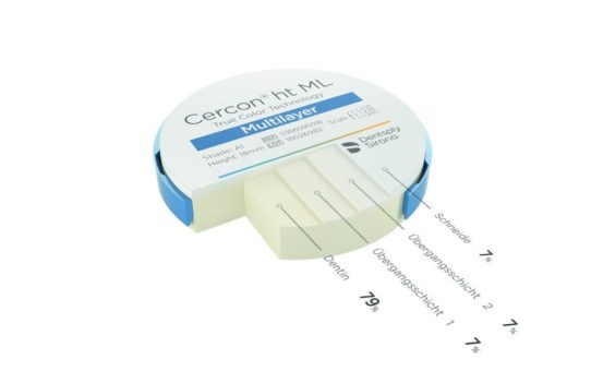 Cercon ht ML - bis zu 14-gliedrige Brücken mit der neuen Cercon Multilayer-Lösung von Dentsply Sirona