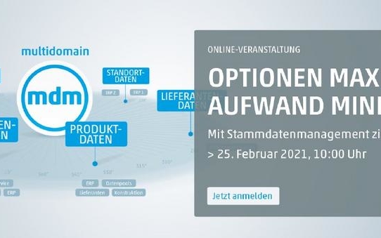 Online-Veranstaltung: Optionen maximieren, Aufwand minimieren – Mit Stammdatenmanagement zielgerichtet zum Erfolg