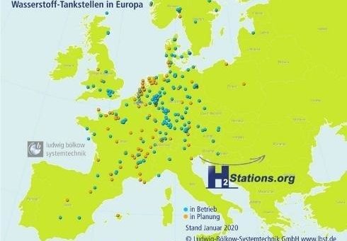 83 neue Wasserstoff-Tankstellen weltweit