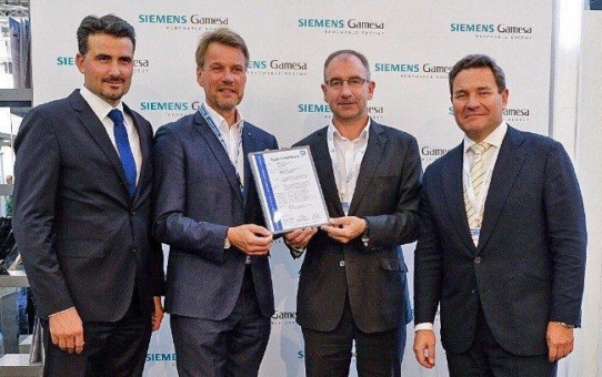 Siemens Gamesa erhält von TÜV SÜD das Typenzertifikat für die Windenergieanlage SG 2.1-122