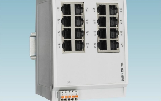 Echtzeitfähige Managed Switches für Time Sensitive Networking