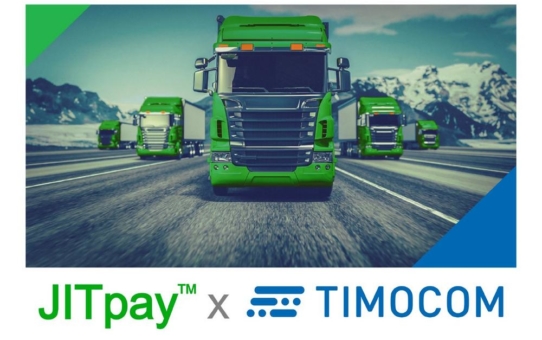 JITpay™ kooperiert mit TIMOCOM, dem Anbieter von Europas führender Fracht- und Laderaumbörse