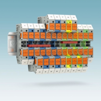 Einfache Anlagenmodernisierung durch Reihenklemmen mit seitlichem Push-in Anschluss