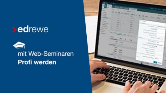 Import von Buchungen mit csv-Dateien in edrewe (Webinar | Online)