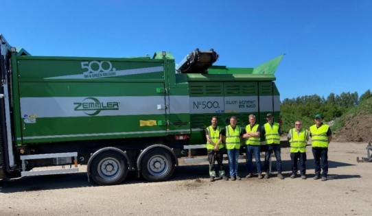 Die 500. Maschine der Zemmler Siebanlagen GmbH, eine ZEMMLER MULTI SCREEN 5200 geht nach Schweden