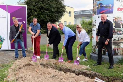 Erster Spatenstich für Glasfaserausbau in der Verwaltungsgemeinschaft Mellingen