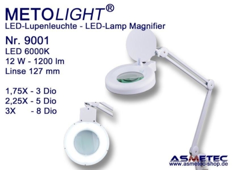 METOLIGHT Lupenleuchten von Asmetec- Detaillierte Darstellungen & Farbabstimmungen