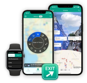 Lokale-Suche-App "Wohin?" bringt Augmented Reality, Widgets, Favoriten-Sammlungen & mehr