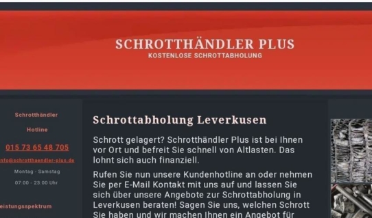 Schrott loszuwerden,kostenlos Schrottabholung Leverkusen ➜ inklusive Demontage