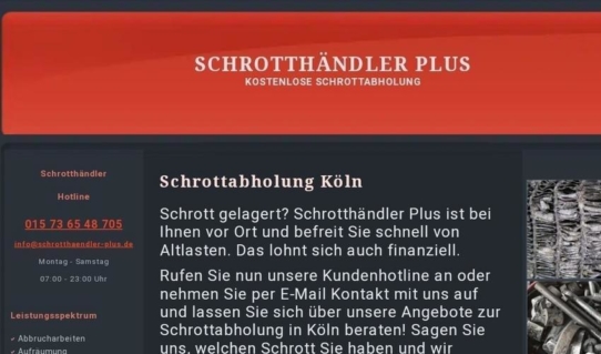 Schrottabholung Köln | Schrott Entsorgung