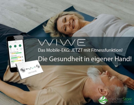 NEU: WIWE, das mobile EKG-Gerät– jetzt mit FITNESSFUNKTION!  Die Gesundheit in eigener Hand!