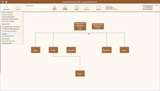 Stammbaum erstellen: Das "Familienforschungs-Paket" ist in der Version 1.50 erschienen