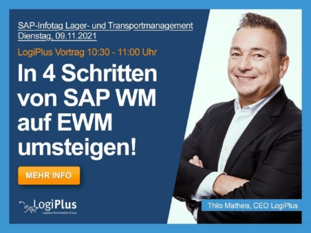 LogiPlus mit spannendem Vortrag am SAP-Infotag Lager- und Transportmanagement 2021